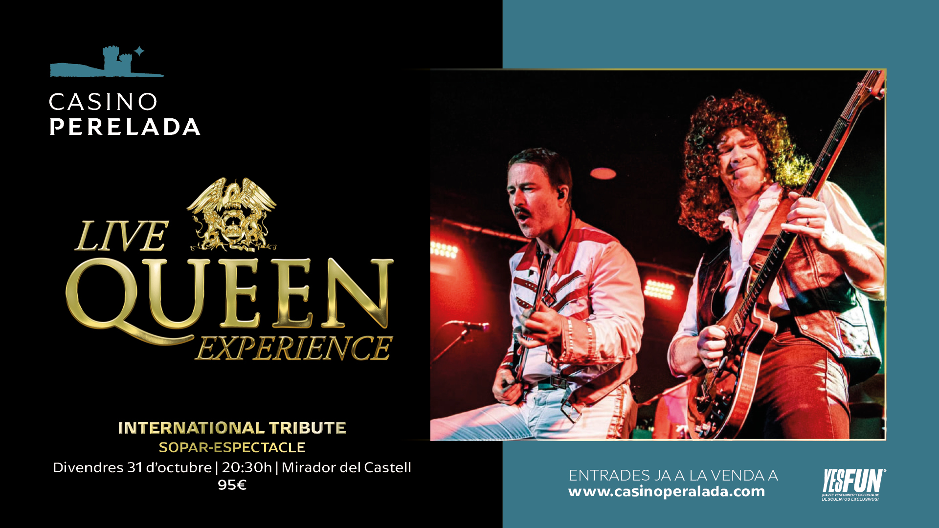 El tribut internacional Live Queen Experience arriba a Casino Perelada amb totes les entrades exhaurides